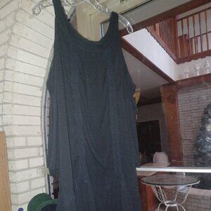 Terra & Sky Women's Dress 1X (16W-18W) Black